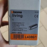 BTICINO L4386/1 Lampada Emergenza 6 Moduli 1H 230V