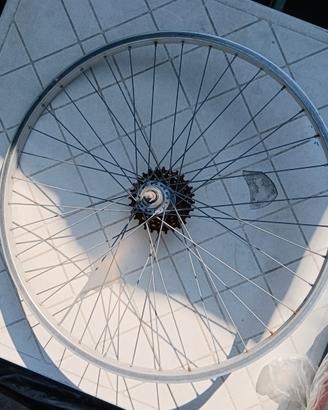 Cerchio posteriore con cocie bici da 26 mtb o bici