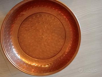 piatto grande in rame 