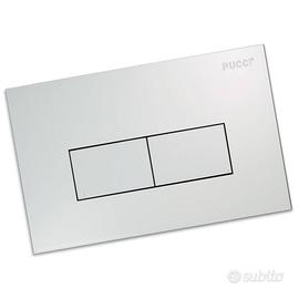 Placca Pucci Eco Bianca 2 Pulsanti - Cod. 80130560