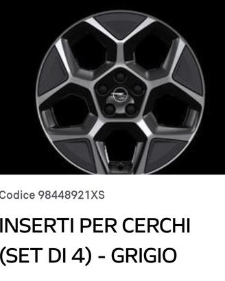 inserti cerchi da 18 originali opel astra L 2022