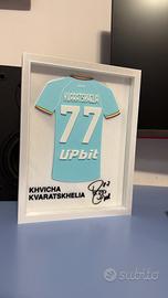 quadretto maglia kvara napoli 23/24