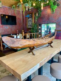 barca in teak massello da arredo