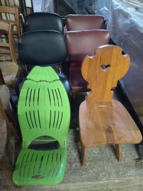 Sedie in legno in plastica in pelle,sgabelli,