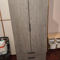 Armadio 2 ante e 2 cassetti