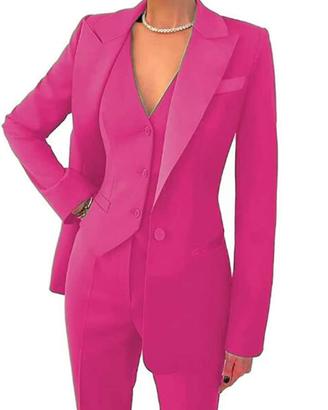 Completo donna elegante fucsia Taglia S 3 pezzi