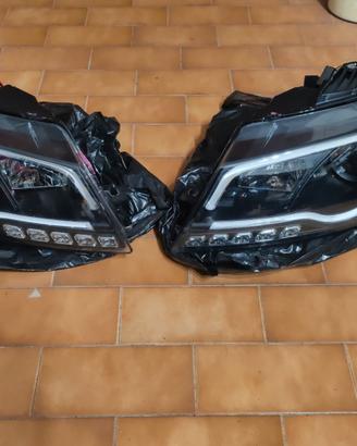 FARI AUDI A3 8P 08-12 LUCE DIURNA LED FONDO NERO