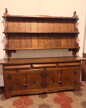 credenza rustica in legno massiccio marca tarpac 