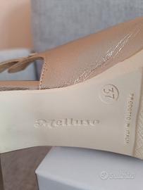 sandalo donna color oro