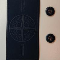 Toppa Patch Stone Island nera + 2 bottoni