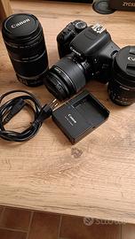 Kit Canon 600D + obiettivi + filtri