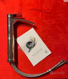 miscelatore lavabo alto cromato