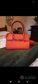 borsa ecopelle colore corallo