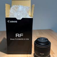 Canon rf 35 F1.8 IS macro STM