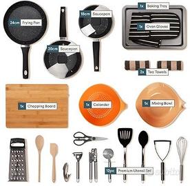 Starter Kit da Cucina da 60 Pezzi della Noah
