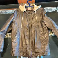 Giubbotto in pelle guess uomo