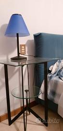 Tavolini in vetro + lampada