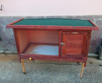 Gabbia/conigliera in legno PawHut