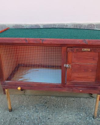 Gabbia/conigliera in legno PawHut