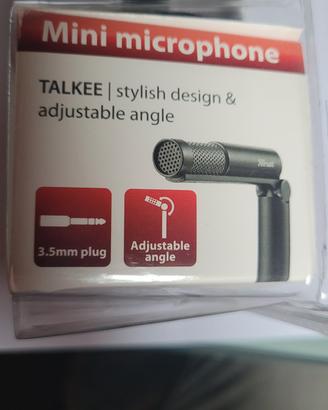 mini microfono per videochat,  webinar,  zoom, etc