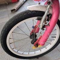 Bicicletta Bambina 16 Pollici Rosa con Cestino