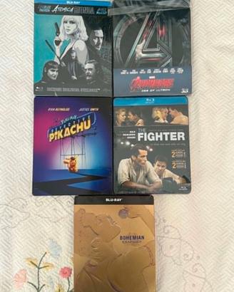 LOTTO 5 STEELBOOK BLU-RAY 3D EDIZIONI ITALIANE