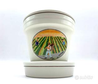 VILLEROY & BOCH - 2 Vasi con piattini NAIF n.2