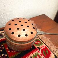 Scaldaletti in rame antico