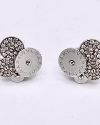 bulgari orecchini bvlgari oro bianco diamanti