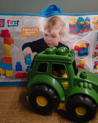 Mega bloks mattoncini e trattore John Deer