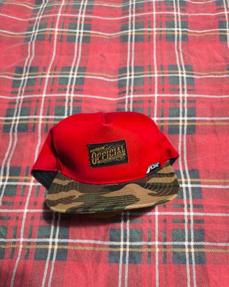 cappello con Visiera Official colore rosso re