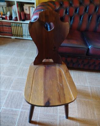 6 sedie in legno massello