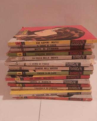 Lotto Diabolik 14 fumetti del passato