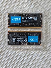 2x 16GB Crucial DDR5-5600 SODIMM