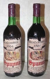 2 Bottiglie vino " SPANNA " Ronchetto -1964