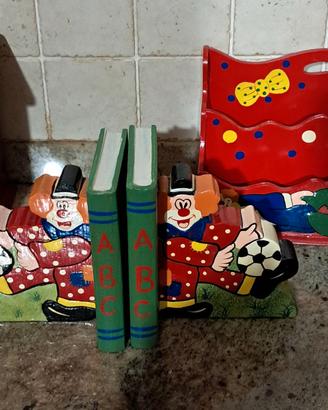 Set Cameretta Pagliacci Vintage Anni 80  in legno