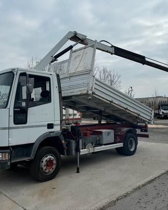 IVECO EUROCARGO 100 E 15 RIBALTABILE + GRU