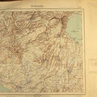 Cartina I.G.M. TUSCANIA F°.136 aggiornata 1953