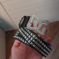 cintura y2k DC shoew brillante borchie punk