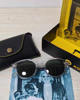 MOSCOT 49 Trasparenti Neri Nuovi con Scatola