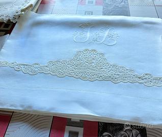 Lenzuolo matrimoniale pizzo Cantù