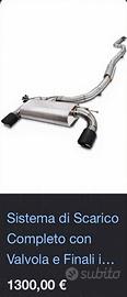Scarico con valvola BMW serie1 f20