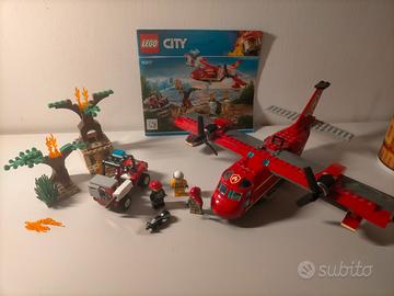 set lego city aereoplano antincendio 