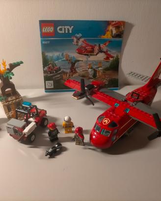 set lego city aereoplano antincendio 