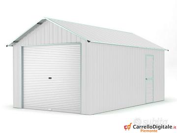 Capanno container box 360x762cm serranda bianco