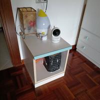 comodino con rotelle camera bambino bambina 