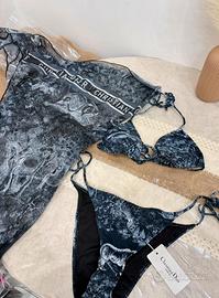 Set Costume da bagno e Pareo Christian Dior Nero
