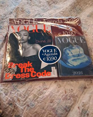 Rivista Vogue italia con agenda 2026