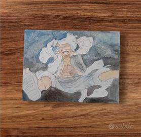 quadro fatto a mano di one piece