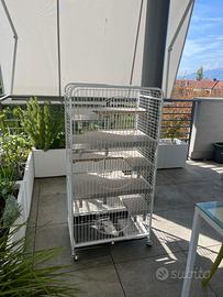 Gabbia in alluminio 132x64x44